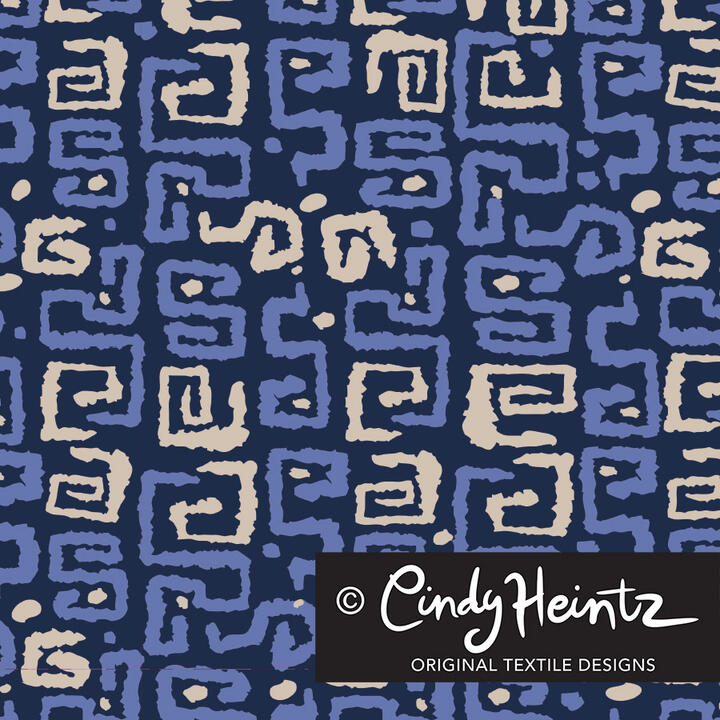 Abstract Blue © 2026 Cindy Heintz